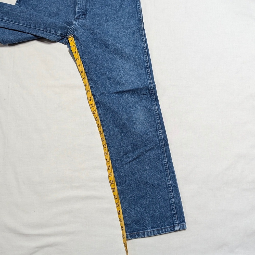 Wrangler 13MWZ Cowboy Cut Original Fit Jeans Blue Denim 33x32 Mens Straight Leg - Picture 5 of 13